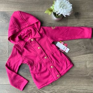 NWT Girls Hooded Fleece Jacket (Size 4)